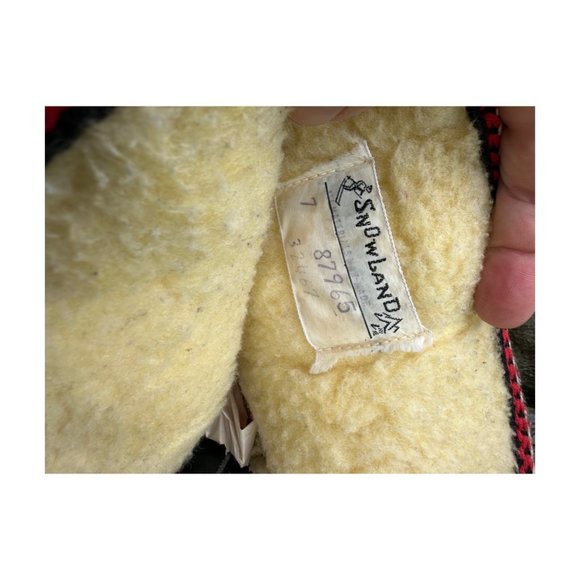 Vintage Snowland Boots Faux Fur Sherpa Ski Boots Apres Ski Winter Mid-Calf Vegan - Picture 4 of 11